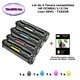 4 Toners génériques HP CF380A, CF381A, CF382A, CF383A, HP 312X +20f papiers photos A6 -T3AZUR