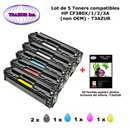5 Toners génériques HP CF380A,1,2,3A, HP 312X pour HP LaserJet Pro MFP M476 +20f papiers photos A6 -T3AZUR