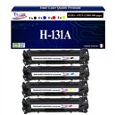 4 Toners génériques HP CF210X,1,2,3A ,HP 131X pour HP LaserJet Pro 200 color M251, M276+ 20f papiers photos A6 -T3AZUR
