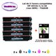 5 Toners génériques HP CE310A, CE311A, CE312A, CE313A, 126A+20f papiers photos A6 -T3AZUR