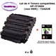 4 Toners génériques HP CF280X ,HP 80X pour HP HP LaserJet Pro 400 M401, M425+20f papiers photos A6 -T3AZUR