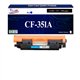 Toner générique HP CF351A, HP 130A pour HP Color LaserJet Pro MFP M176, M176n, M177, M177fw Cyan+10f papiers photos A6 -T3AZUR