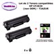2 Toners génériques HP CF283X ,HP 83X pour HP LaserJet Pro M201dw, MFP M125, M126A, M127, M128fn+20f papiers photos A6 -T3AZUR