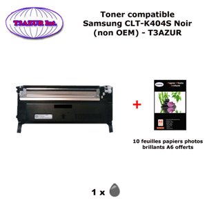 Toner générique SAMSUNG CLT-C404 pour Samsung XPress C430 C430W C480 C480FN C480W C483W Cyan+ 10f A6 brillantes -T3AZUR Toner générique SAMSUNG CLT-C404 pour Samsung XPress C430 C430W C480 C480FN C480W C483W Cyan+ 10f A6 brillantes -T3AZUR