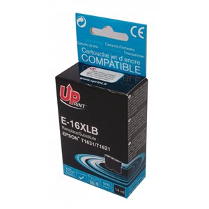 Uprint - Cartouche Epson compatible T1631 XL - Noire  (avec puce) 