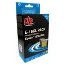 Uprint - Lot de 5 Cartouches compatibles pour Epson T1621 /T1622 /T1623 /T1624 XL (avec puce) 