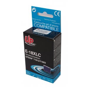 Uprint - Cartouche Epson compatible T1802/T1812 XL - Cyan (avec puce)