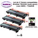 3 Toners compatibles Brother TN2420 pour Brother HL L2310D, L2350DW, L2370DN, L2375DW (avec puce)-3000 pages-10f PPA6-T3AZUR
