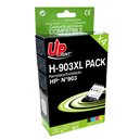 Uprint -Lot de 4 Cartouches compatibles HP n°903XL
