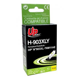 Uprint -Cartouche compatible HP n°903XL (T6M11AE) Jaune