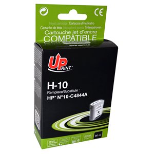 Uprint -Cartouche remanufacturé HP n°10 (C4844A) Noire