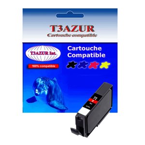T3AZUR - Cartouche générique Canon PGI-72 (6410B001) Rouge