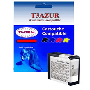 T3AZUR - Cartouche compatible EPSON T5809 (C13T580900) - Photo Gris 80ml