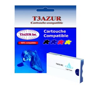 T3AZUR - Cartouche compatible Epson T6035 (C13T603500) - Light Cyan 220 ml