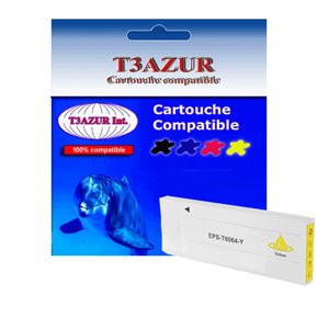 T3AZUR - Cartouche compatible Epson T6064 (C13T606400) - Jaune 220 ml