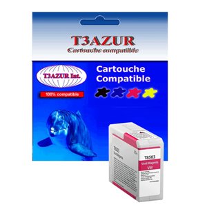 T3AZUR - Cartouche compatible Epson T8503 (C13T850300) - Magenta 80ml