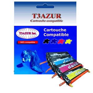 T3AZUR -Lot de 4 Toner générique pour DELL Laser 3130cn