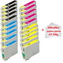 5+15 cartouches compatibles Epson T0441/T0444+PA5