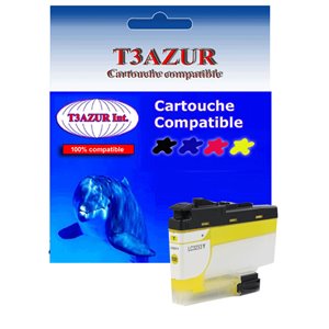 T3AZUR - Cartouche compatible Brother LC3233 (LC-3233Y)  XL Jaune