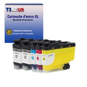 T3AZUR - Lot de 5 Cartouches compatibles Brother LC3239 (LC-3239) XL 