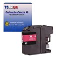 T3AZUR - Cartouche compatible Brother LC525XL (LC525XLM) Magenta
