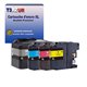 T3AZUR - 4x Cartouches compatibles avec Brother MFC-J200, DCP-J105, MFC-J200, DCP-J100, DCP-J105 , LC529 XL, LC525 XL