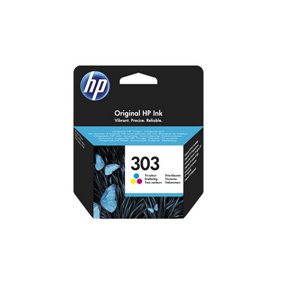 Cartouche HP n°303 (T6N01AE) - Couleur - Authentique- Simple Capacité