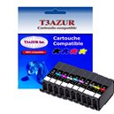 T3AZUR - Lot de 10 Cartouches génériques Canon PGI-72 