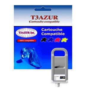 T3AZUR -  Cartouche compatible CANON  PFI-701 Noir Matt (700ml)