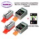 4 x Cartouches compatibles CANON  BCI15, BCI-15, BCI 15 + 10f PPA6 -T3AZUR