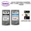 2 x Cartouches Compatibles Canon Pixma iP1020, IP1800, IP1900, IP2500, IP2600, PG37, CL38 +10f PPA6 -T3AZUR