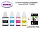 4 x Bouteilles encre compatibles Canon GI590 , GI-590, GI 590+10f PPA6 -T3AZUR