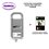 Cartouche compatible Canon iPF 8300, iPF 8300S, iPF 8400, iPF 8400S, PFI 706 Gris +10f PPA6 -T3AZUR