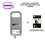 Cartouche compatible Canon  iPF 8400SE, iPF 9400, iPF 9400S, PFI706, PFI306 Gris Clair +10f PPA6 -T3AZUR