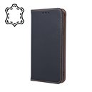 Etui en cuir véritable Smart Pro pour Samsung A80 / A90 noir