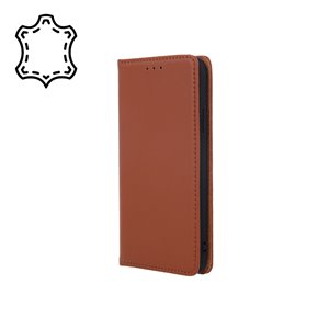 Etui en cuir véritable Smart Pro pour Samsung A80 / A90 marron