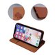 Etui en cuir véritable Smart Pro pour Samsung A80 / A90 marron