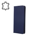 Etui en cuir véritable Smart Pro pour Samsung A80 / A90 bleu marine