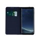 Etui en cuir véritable Smart Pro pour Samsung A80 / A90 bleu marine