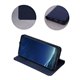 Etui en cuir véritable Smart Pro pour Samsung A80 / A90 bleu marine