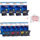 4+6 Cartouches compatibles Brother LC127/LC125 XL+PA5