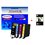 4 cartouches d'encre compatibles 34XL pour Epson WorkForce Pro  WF-3725DWF+10f PPA6