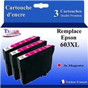 4 cartouches d'encre compatibles 603XL pour Epson WorkForce WF-2810DWF+10f PPA6