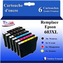 4 cartouches d'encre compatibles 603XL pour Epson WorkForce WF-2810DWF+10f PPA6