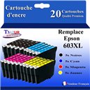 4 cartouches d'encre compatibles 603XL pour Epson WorkForce WF-2810DWF+10f PPA6