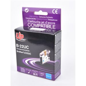 Uprint - Cartouche compatible Brother LC22U Cyan