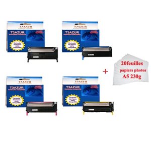 Lot de 4 Toners remanufacturé Samsung CLP320/325N+PA5