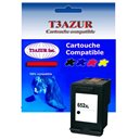 T3AZUR -Cartouche compatible pour HP 652XL (F6V25AE) Noire 