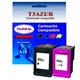 T3AZUR - Lot de 2 Cartouches compatibles pour HP 652XL
