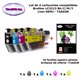 Pack 4 Cartouches compatibles Brother LC3213XL pour Brother DCP J772DW, J774DW, MFC J890DW, J895DW + 10f A6 brillants - T3AZUR 